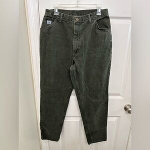 Vintage Wrangler women’s 1990's mom jeans, in dark olive
 size 16 inseam 30”